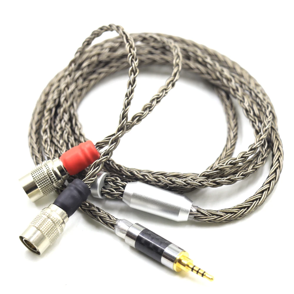 Haldane Gun-Color 16 core Audio Cable Headphone Upgrade Cable For Dan Clark Audio Mr Speakers Ether Alpha Dog Prime