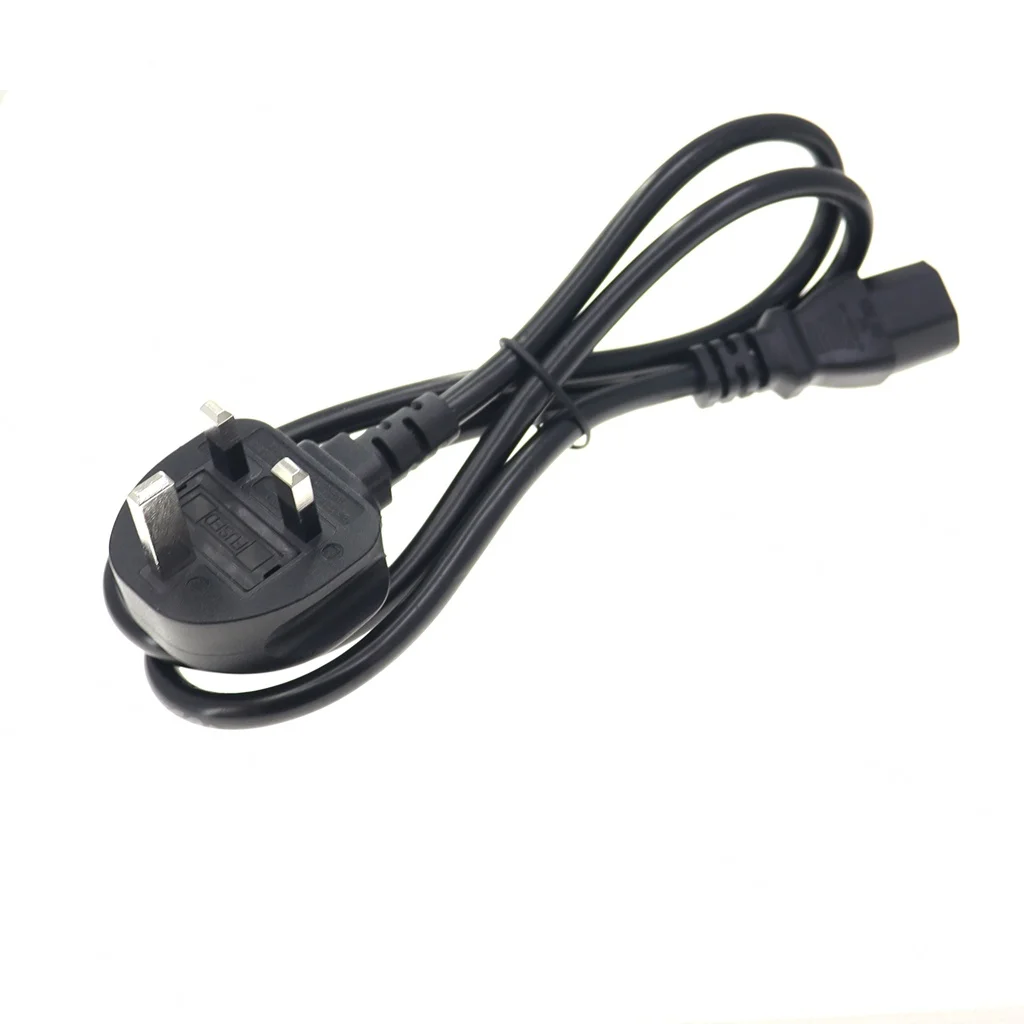 UK BS1363 with 13A Fuse Plug AC Power Supply Adapter Cord Cable Lead 3Pin for Laptop Charger Singapore HK Power Cords