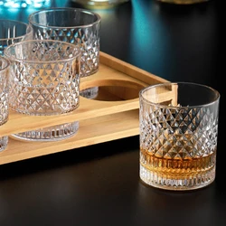 1/2/3/4pcs Cups 335ml Transparent Whiskey Cup for Party/Home/Bar European Crystal Glass Wine Cup Wholesale Cups Mug Beer Glass