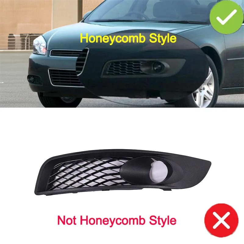 MAGICKIT Per Chevrolet Impala 2006-2013 Coppia Paraurti Anteriore Fendinebbia Lunetta Griglia di Copertura Coppia Fendinebbia Lunetta Griglia Accessori