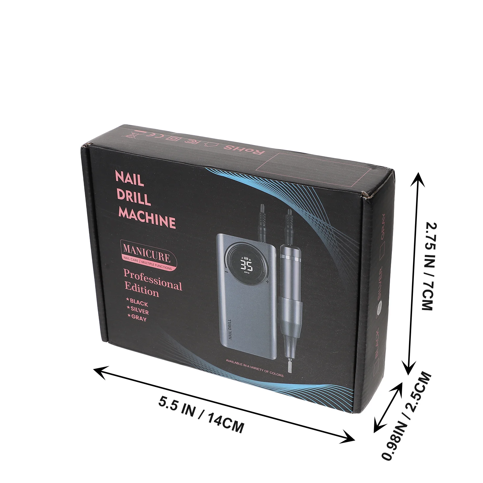 Caneta de moagem de unhas portátil usb recarregável elétrica manicure broca ferramenta para polidor da arte do prego uso em salão de beleza em casa