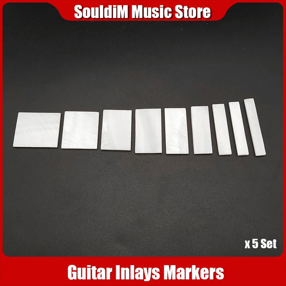 5set Natural White Shell DIY Inlays Markers 1.5mm Mother Of Pearl Guitar Fingerboard Fretboard Marker Inlay 