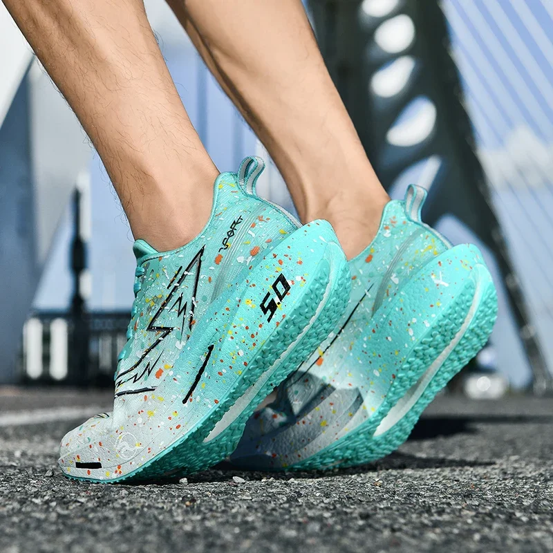 

Мужские кроссовки на толстой подошве, легкие, удобные, мужские, на шнуровке, с воздушной сеткой, дышащие, противоскользящие, повседневные кроссовки для мужчин