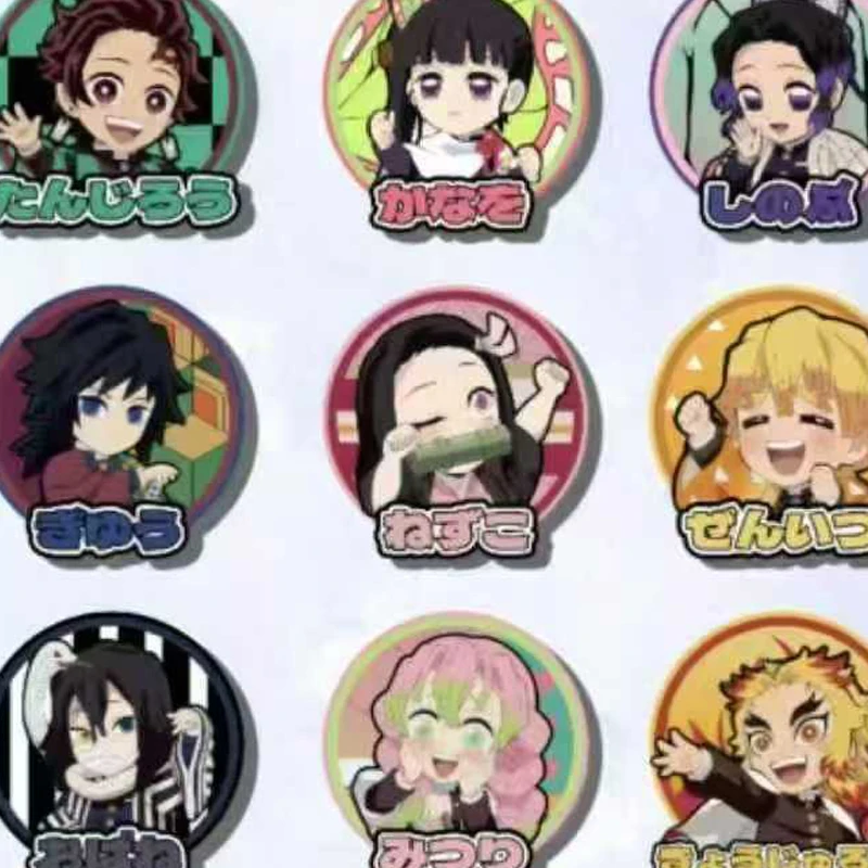 Demon Slayer Collection Acrylic Brick Refrigerator Sticker 80*80mm Limited Various Process Original Nami Qiu Studio Kids Toy