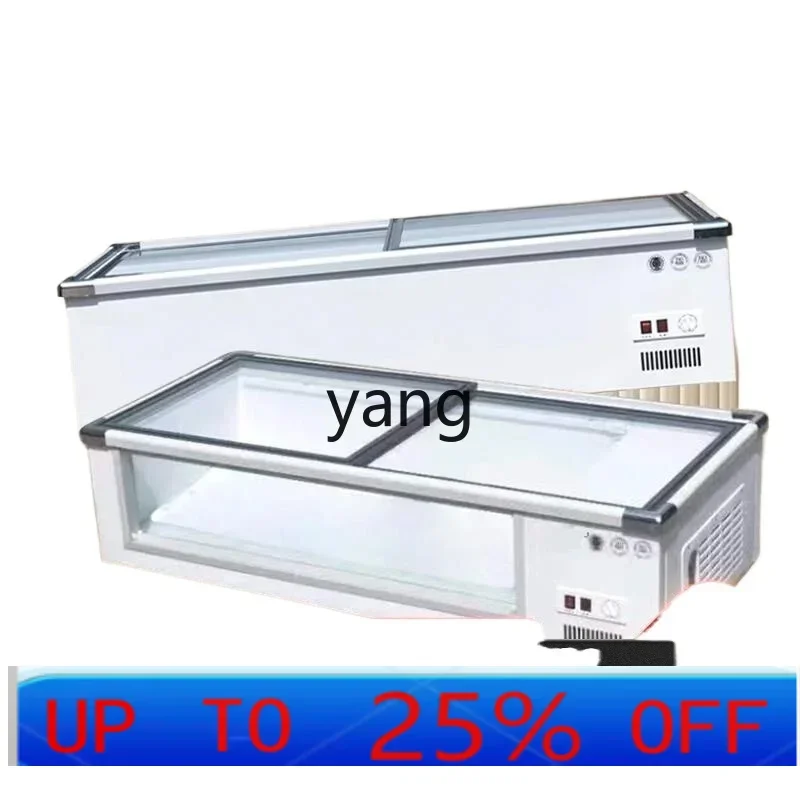 CX  mobile stall freezer desktop horizontal freezing and refrigeration display fresh-keeping cabinet ice powder stall