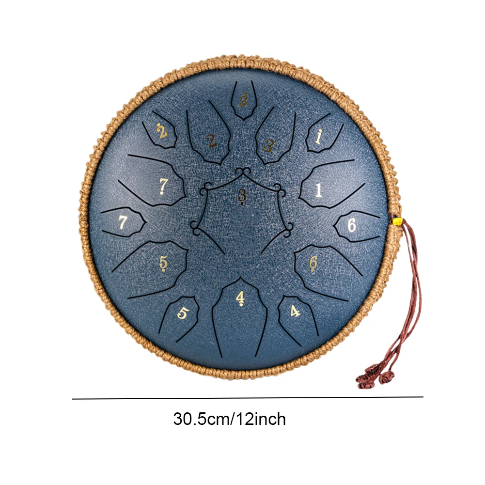 12 بوصة الصلب اللسان طبل اليوغا التأمل الصوت شفاء 15 ملاحظة قرع آلة موسيقية D طبلة أثيري كبيرة كبيرة