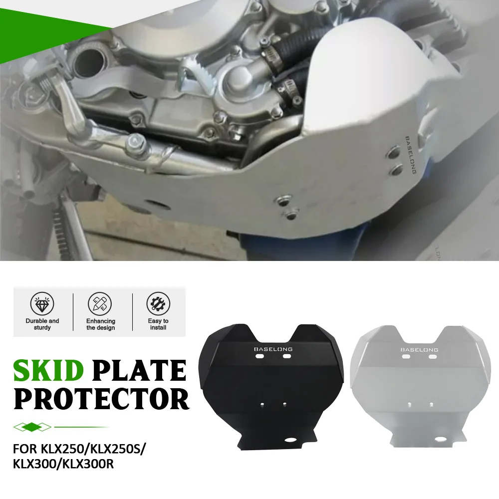 For Kawasaki KLX300R 2020-2021-2022-2023-2024 Motorcycle Engine Skidplate Cover Chassis Under Guard Protector KLX250 /KLX250S