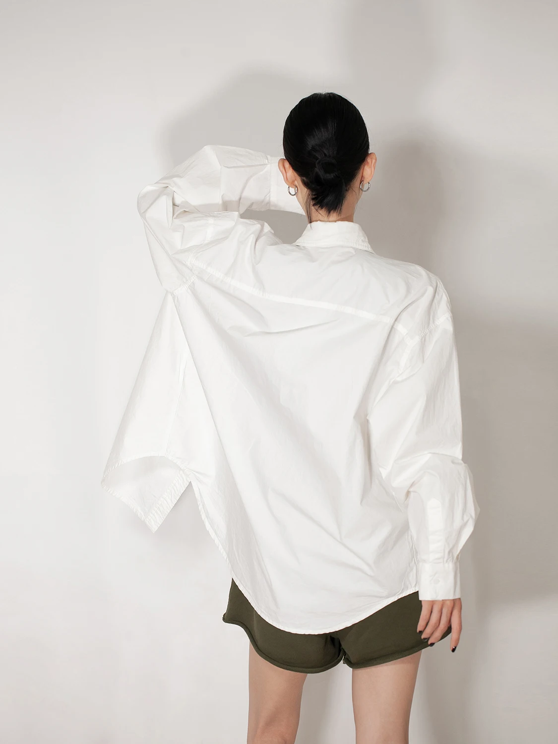 

Biossance Loose Fit Cotton irt Simple Sle Heavyweight White irt Comfortable Feeling Women's Premium irt Pure Color