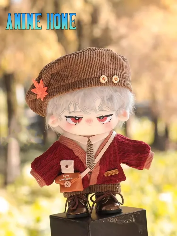 

Original Autumn Postman Suit For 20cm Doll Toy Handsome Knit Sweater Costume Clothes Beret Cosplay CP Kids Gift Cute