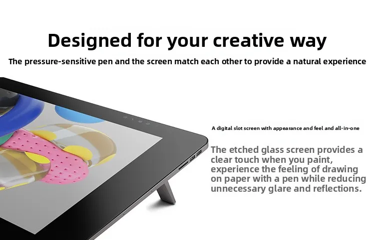 DTK2421 Digitalbildschirm 24-Zoll-LCD handbemalter Bildschirm Computer-Malbildschirm PS elektronisch