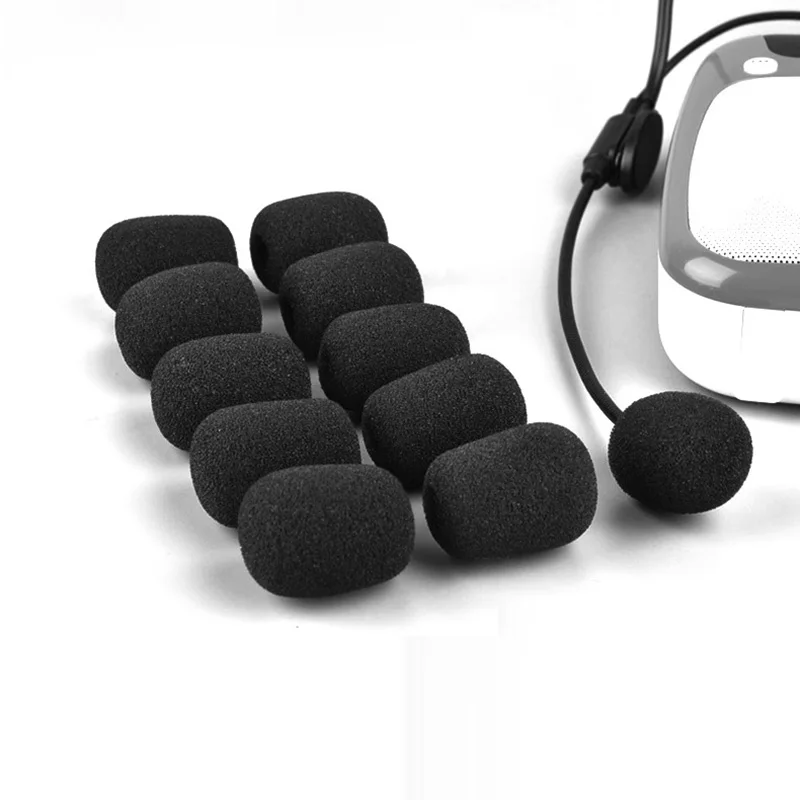 

30*22*8mm Foam Headset Replacement Microphone Sponge Covers Telephone Headset Mic Microphone windshield Microphone Accessories