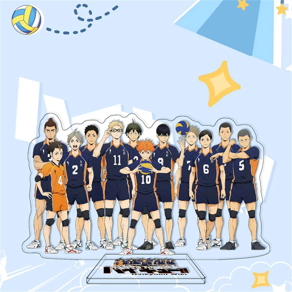 15cm Hot Anime Haikyuu!! Acrylic Stand, Cosplay Characters, Ornament Accessories, keychain,Goods Collection Gifts,25pcs