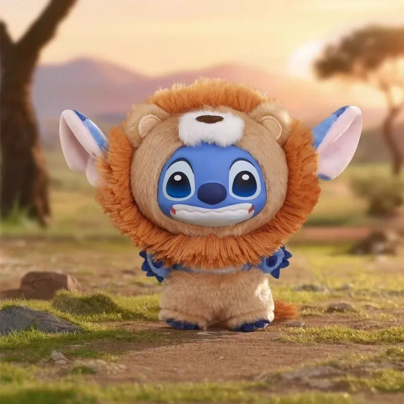 Nowy Produkt Disney Stitch Seria Dzikie Zwierzęta Figurka Winylowa Pluszowa Ozdoba na Biurko Zawieszka do Plecaka Prezent Urodzinowy dla Dzieci