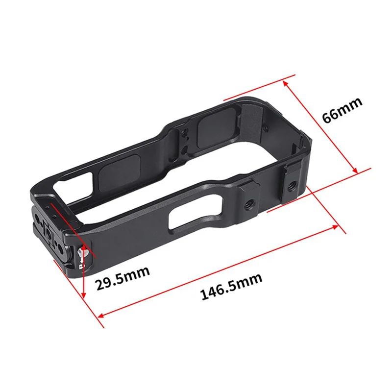 Gaiola de liga de alumínio vertical para Insta360 One RS, multifuncional Anti Queda e Colisão Metal Frame, 1"