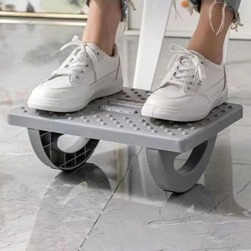652F Foot Rest Under Desk for Office, Pressure Relief Footrest Under Desk Foot Stool with Roller Massager Office Foot Rest
