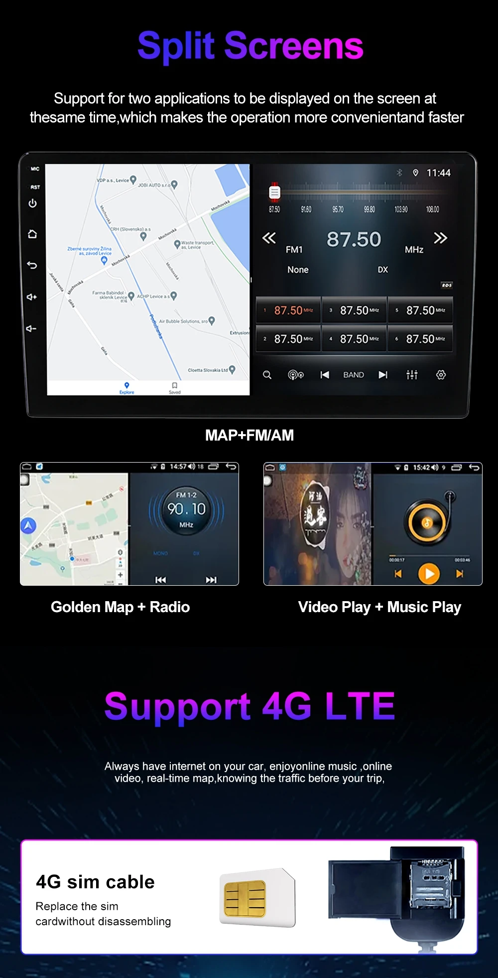 Kabelloses CarPlay Android Auto Autoradio für BMW 1er 3er E81 E82 E87 E88 E90 E91 E92 E93 Multimedia-System Autoradio CD – Detail 17