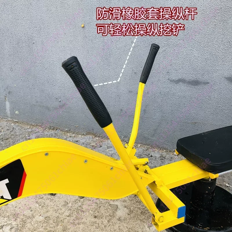 Children's Playground Manual Excavator Construction Vehicle Can Sit Large Beach Boy Poker Ride Alloy Excavator