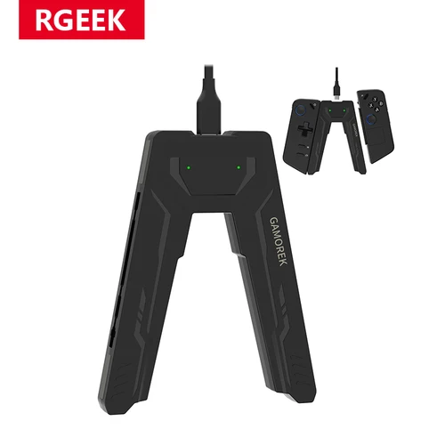 Conector de mango RGEEK para Lenovo Legion Go, accesorios tipo C, conectores de controlador de agarre de carga, soporte organizador para mando