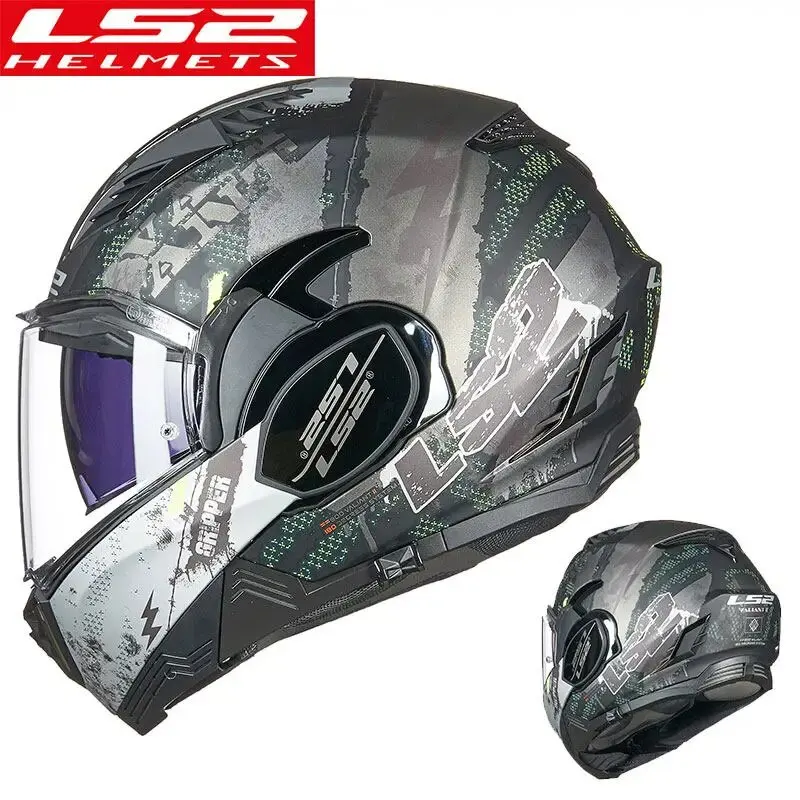 خوذة دراجة نارية LS2 Valiant 2 ls2 ff900 capacete de motocicleta 180 درجة خوذة كاسكو موتو نتوء (غطاء)