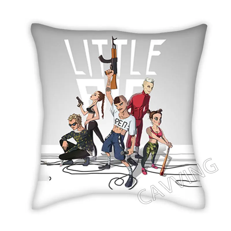 

Little Big Rock 3D Print Polyester Decorative Pillowcases Throw Pillow Cover Square Zipper Cases Fans Gifts Home Decor