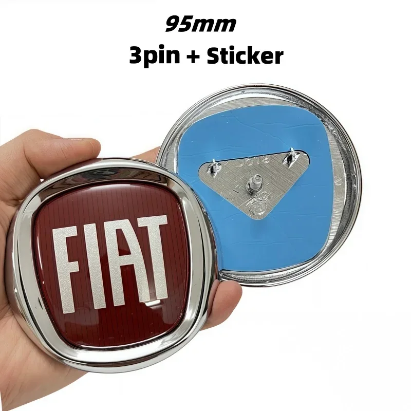 1 قطعة 95 مللي متر/120 مللي متر شارات فيات الأمامية والخلفية-شعار 2/3-Pin لشركة فيات 500 باندا بونتو غراندي بونتو دوبلو دوكاتو برافو تيبو 595 600 #3
