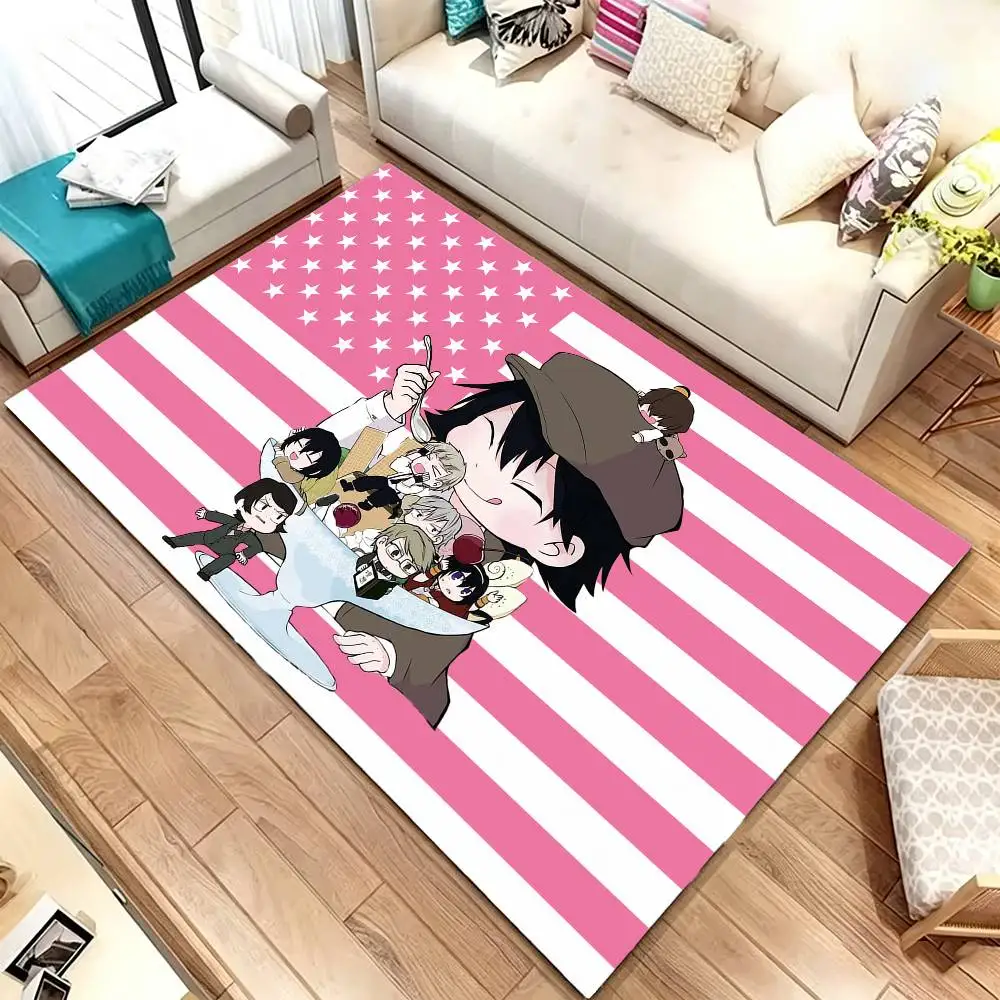 B-Bungo Stray Dogs-S W-Wan Soft Thick Non-Slip Mat for Living Room Bedroom Kitchen Decor Rugs