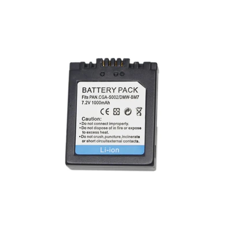 Battery or Charger For Panasonic CGA-S002 CGR-S002 DMW-BM7 DMC-FP3AB FZ1 FZ2 FZ3 FZ4 FZ5 FZ10 FZ15 FZ20