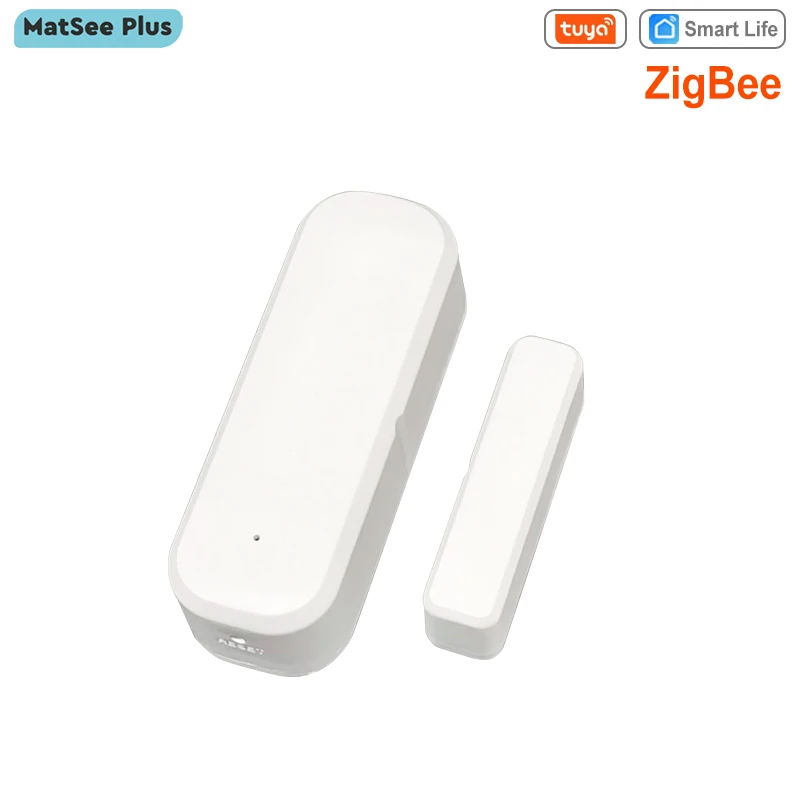 Tuya ZigBee Door Window Sensor Gate Sensor Open Close Detector Smart Life Tuya App Security Alarm System ZigBee Gateway Required