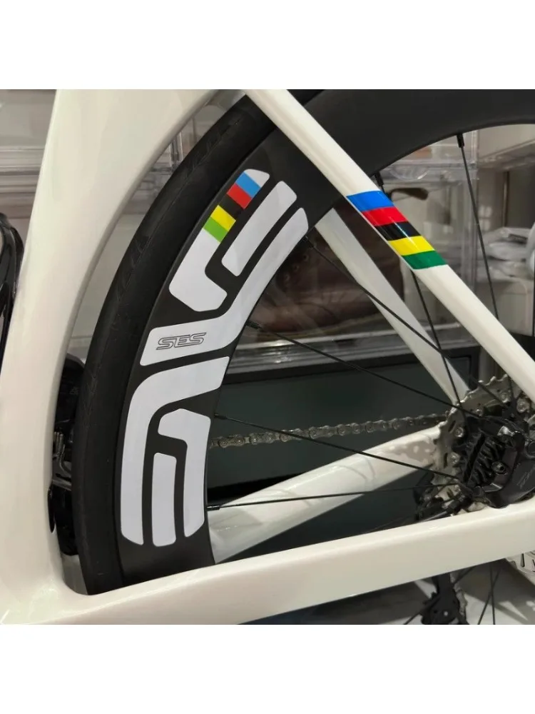 AliExpress NONE 2D flat sticker, motorcycle sticker 12pcs/et, bicycle wheel sticker, bicycle spoke ornament, bicycle ring rainbow pattern, best