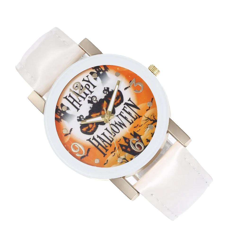 Halloween Atmosphere Watch Fashion Belt Quartz Pumpkin Witch Castle Watches Unique Miss