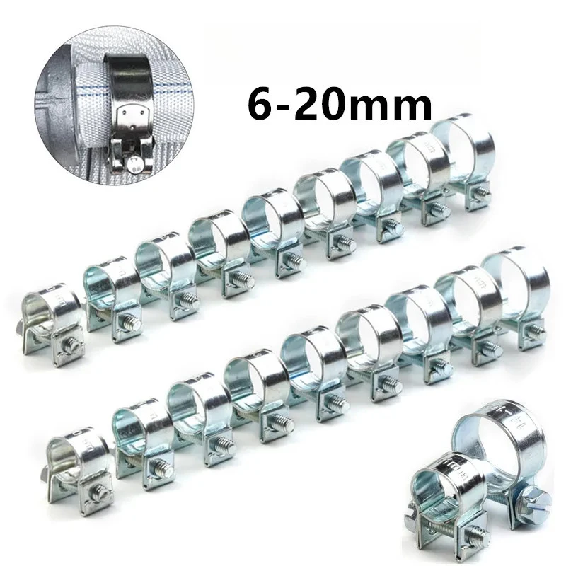 Image of 10 Stück 6-20mm Mini-Klemmen Kraftstoffeinspritzung Schlauchklemmen Set Diesel Benzin Rohrklammern