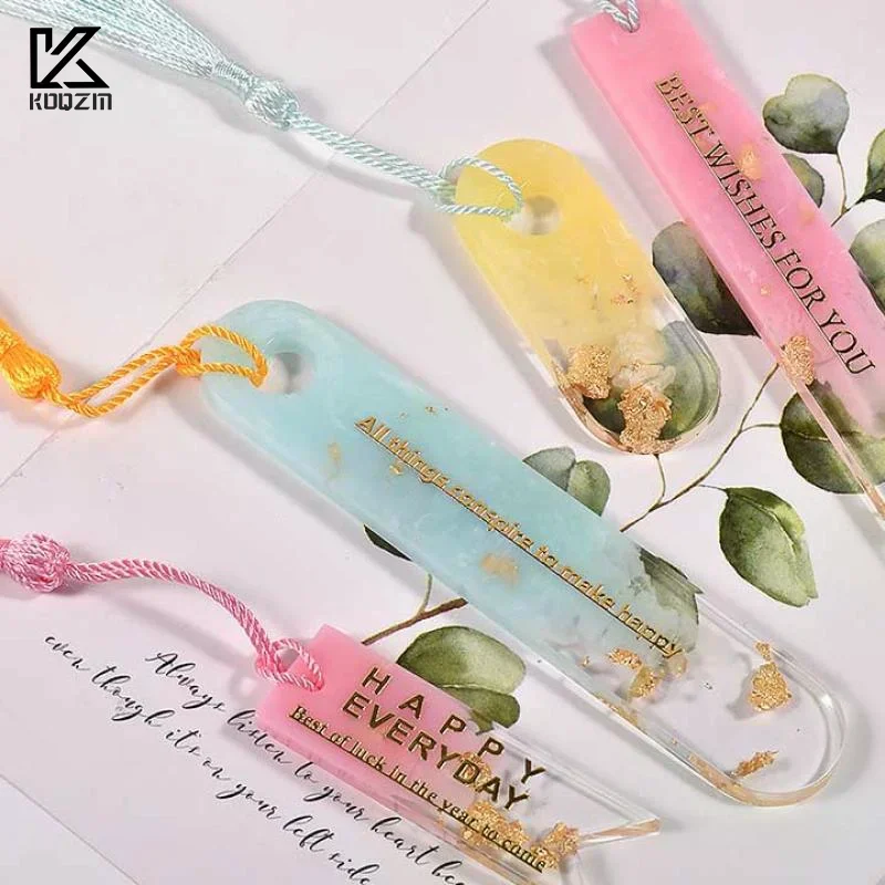 

Bookmark Silicone Mold Epoxy Resin Casting Mould for DIY Crystal Resin Bookmarks Craft Making Book Decoration Accessories