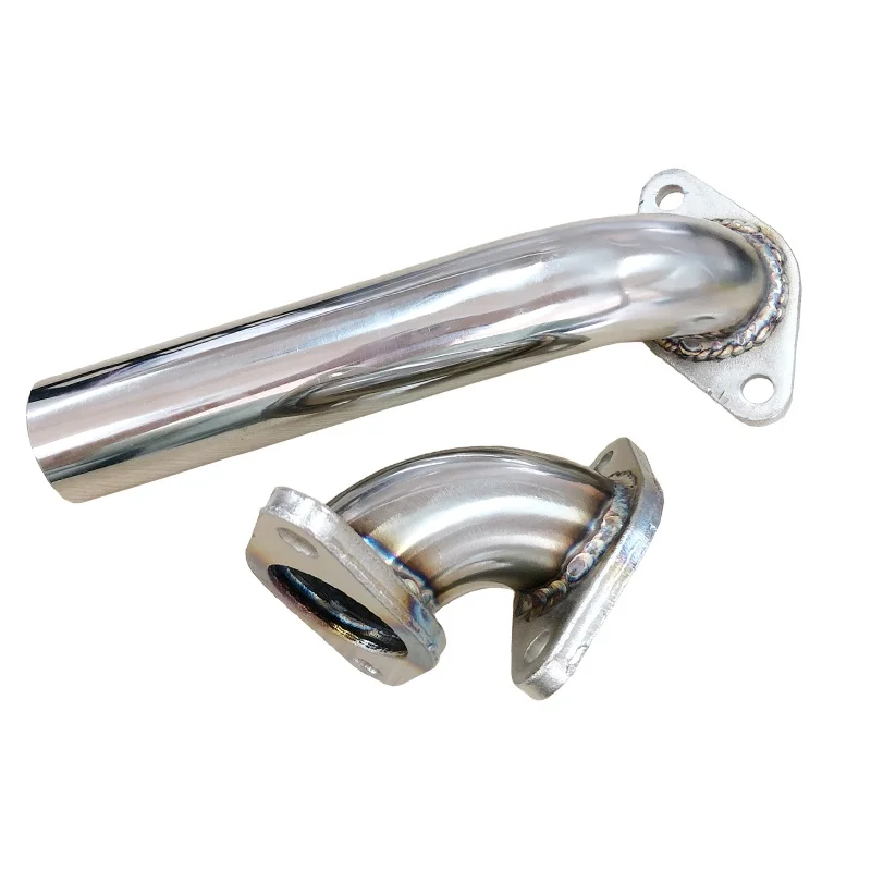 Universal 35mm / 38mm Wastegate Turbo Dump Tube Pipe Elbow Set Adaptor