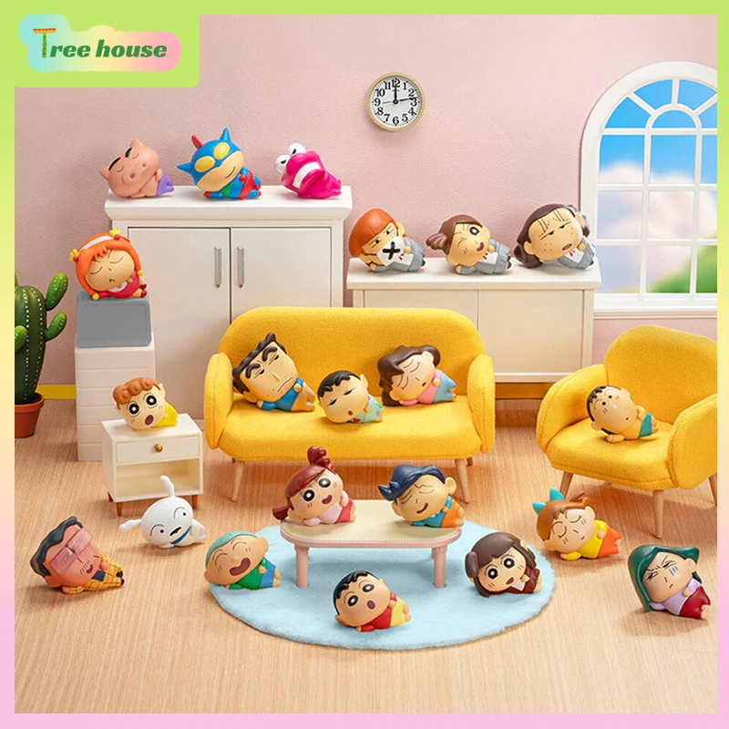 

52TOYS Crayon Shinchan Mystery Box MiniMe Lying Flat and Free Series Blind Box Модные игрушки Аниме Фигурка Милый подарок на день рождения