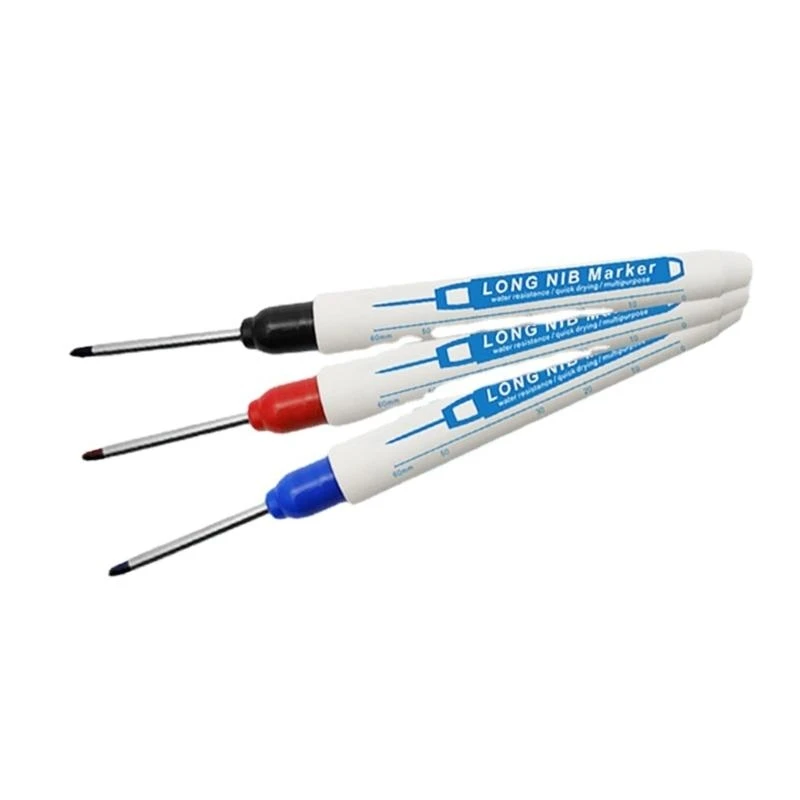 

Drill Hole Marker 30mm Long Tip Carpenter Marker Woodworking Mark Tool