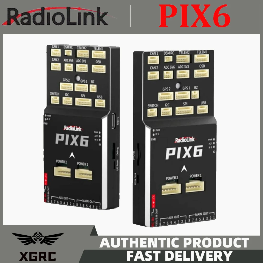 

Radiolink PIX6 Open-source APM Flight Controller FC with GPS M10N SE100 for RC Drone Quadcopter/2-8 Axis Multirotor