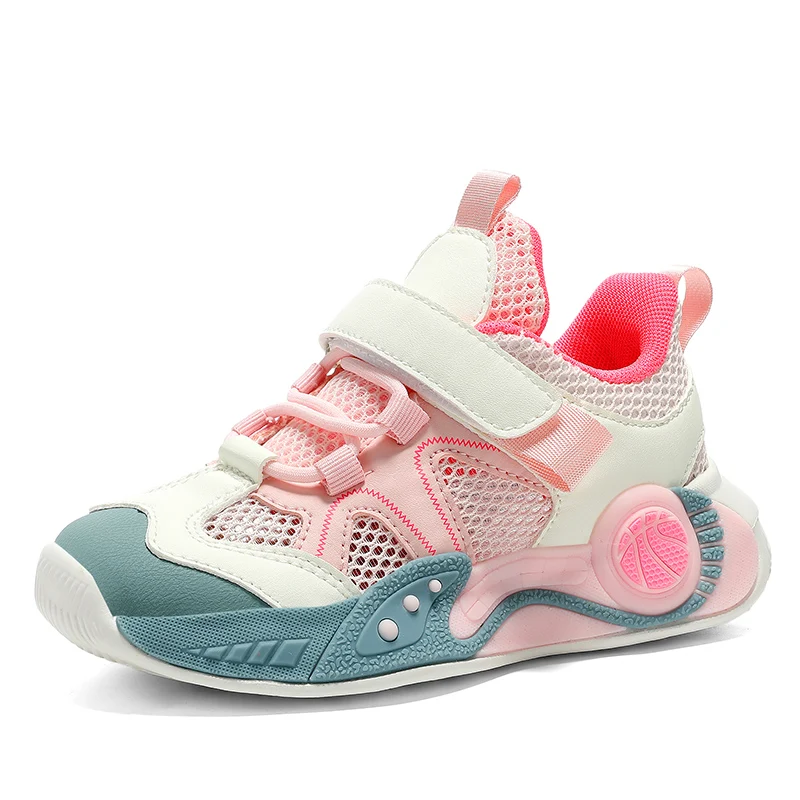 

Practical Wearable Children Sneakers Elastic Fit Non Slip Bottom Outdoor Sport Walking Shoes