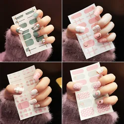 Full Stickers Nail Art Supplies 3d Bronzing Sticker Imitation Drill Waterproof Nail Accesories Press on Nails Stickers Designer