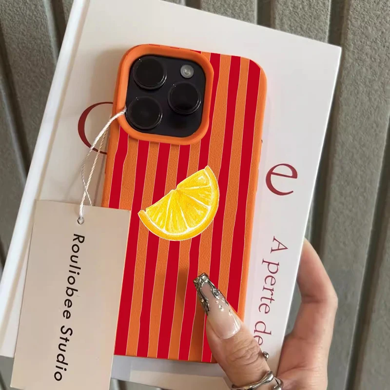 Fashion Lemon Pattern TPU Silicone Phone Case For iPhone 17 Pro 16 15 14 17 13 11 Pro Max 11 13 12 Plus XR Shockproof Soft Cover view 2