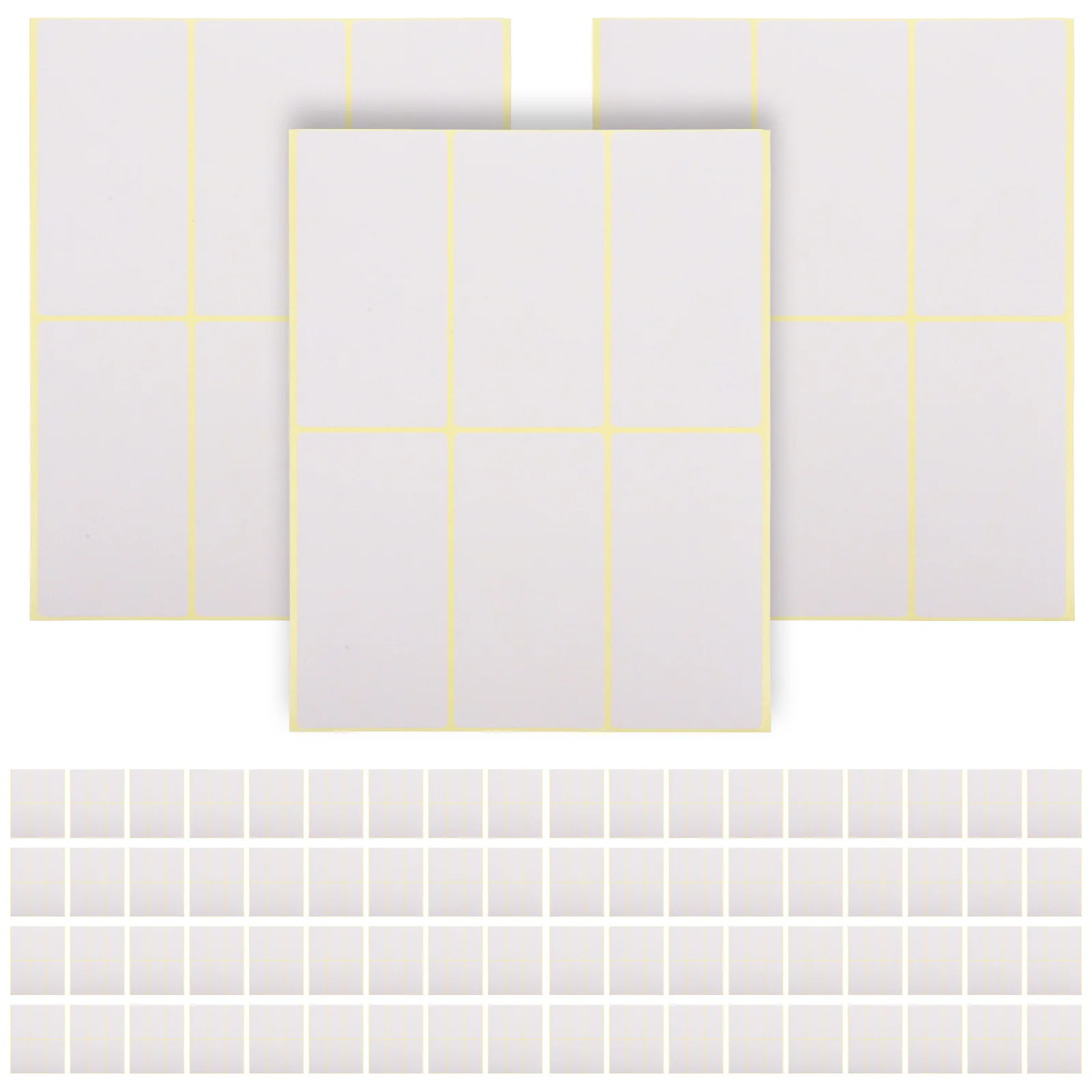 180pcs Blank Handwritten Labels Coated Paper Adhesive Stickers For Storage Bins Kitchen Filing Organizer Labeling