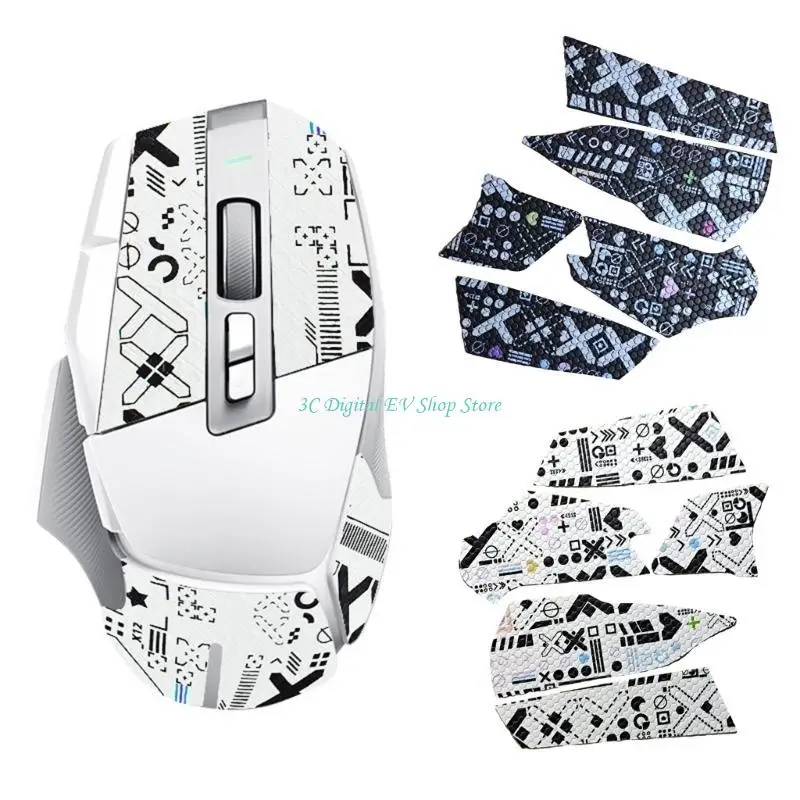 e74d ملصقات الماوس المضاد للانزلاق لماوس G502x يعزز شريط قبضة الماوس للألعاب
