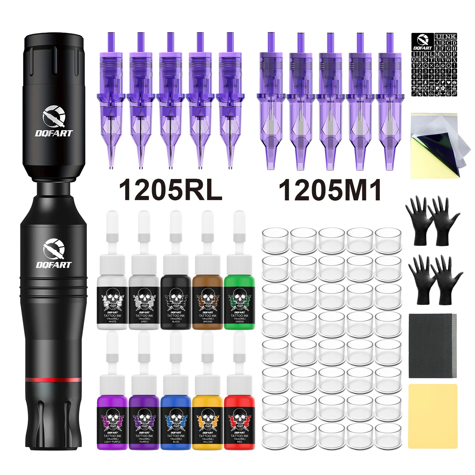 

DQFART Wireless Tattoo Machine Tattoo Pen for Tattoo Beginners Tattoo Artists Tattoo Accessories Tattoo Kit