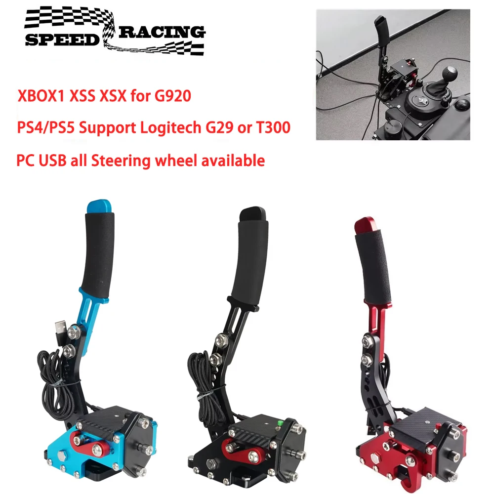 Freio de mão USB para PC PS4/PS5 Suporte Logitech G29 ou T300, XBOX1 XSS XSX para G920, PC SIM Racing Horizon Games Sistema de freio de mão