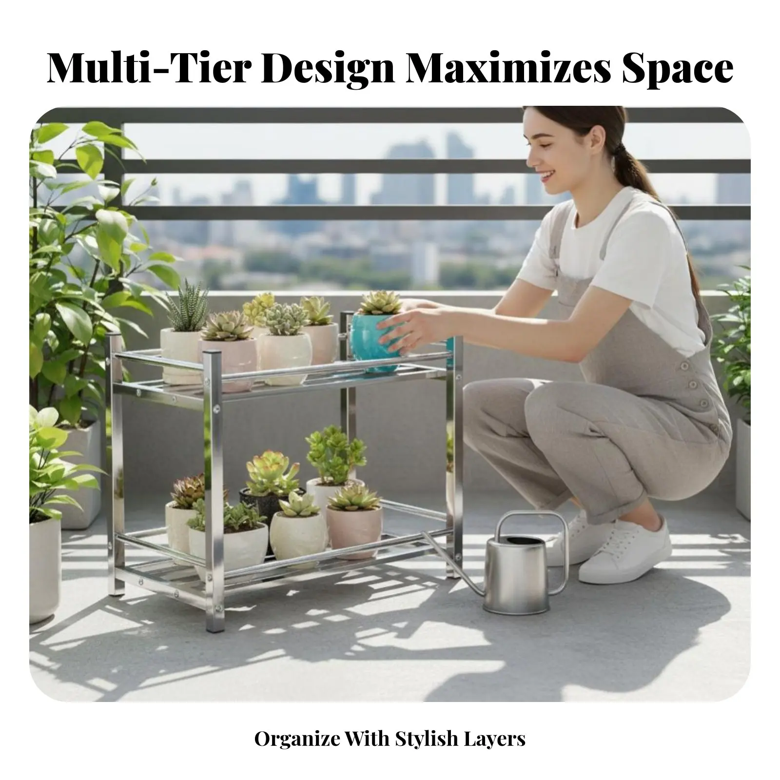 多層ポットラック-屋内-屋外用-植物スタンド-多層ディスプレイ-バルコニー用-組み立て簡単