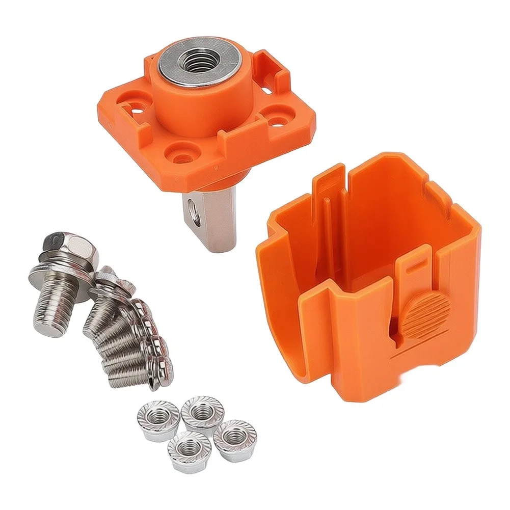 M8 Battery Terminal Connector High Current Copper Energy Storage Terminal AC500V IP67 Red Orange Power Connector For Lithium Bat