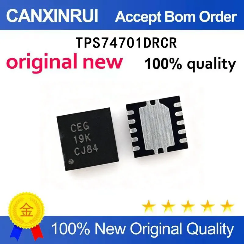 

(5-100 Pieces) Brand new original TPS74701DRCR TPS74701DRCT silk screen CEG voltage regulator chip VSON10