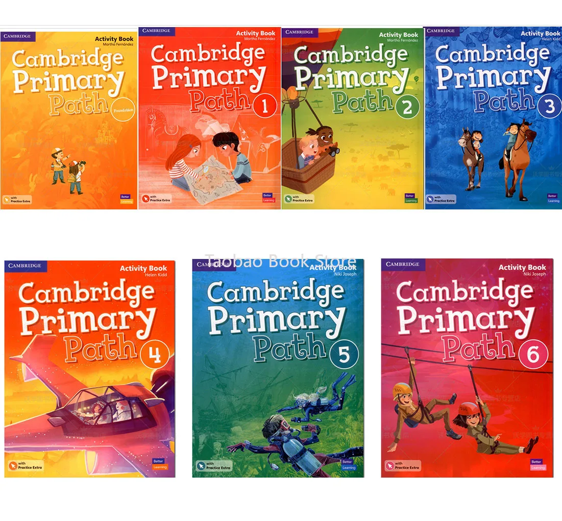 14 Books/Set Cambridge Primary Path Foundation+6 Levels Student's Book+Activity Textbook Workbook Exercise English Learning