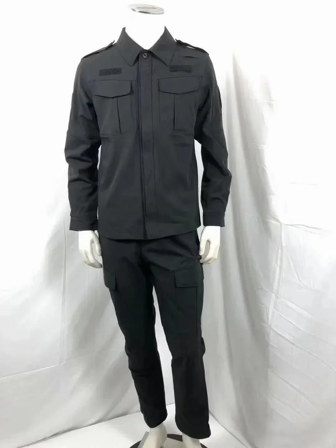 Autumn Summer Men Quick Dry T Shirt Tops+Pants 2 Piece Set Tactical Suit Uniform Work Wear Men Heavy Duty Tactical Suit Uniform