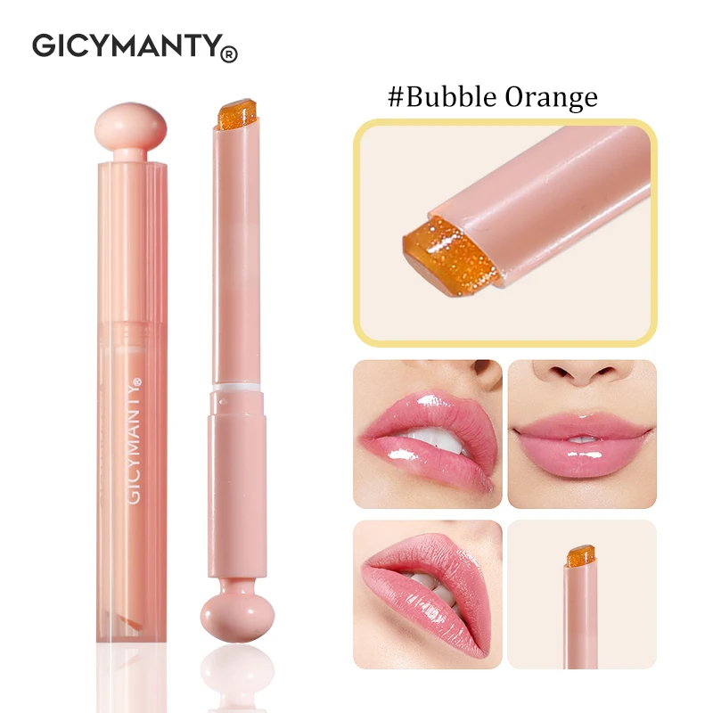 GICYMANTY Solid Jelly Lipstick Color Changing Temperature Sensitive Moisturizing Plump Glossy Shine Long Lasting Lip Gloss