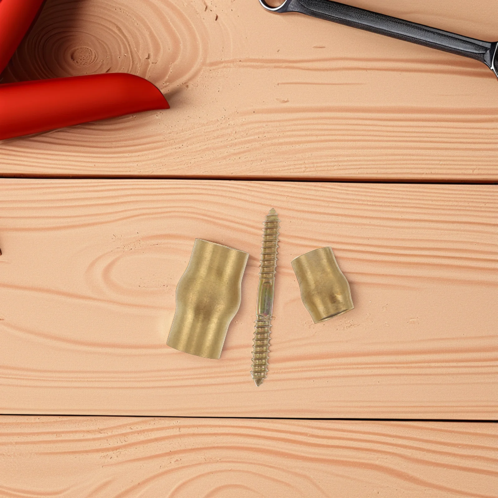 

1Set Copper Ordinary Elderly Crutch Anti-Slip Joint Set Brass Tip Walking Cane Hardware Kit for Seniors DIY Stability Support